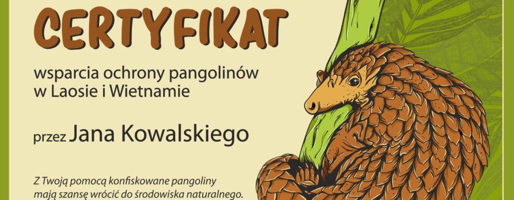 Podaruj prezent – uratuj pangolina